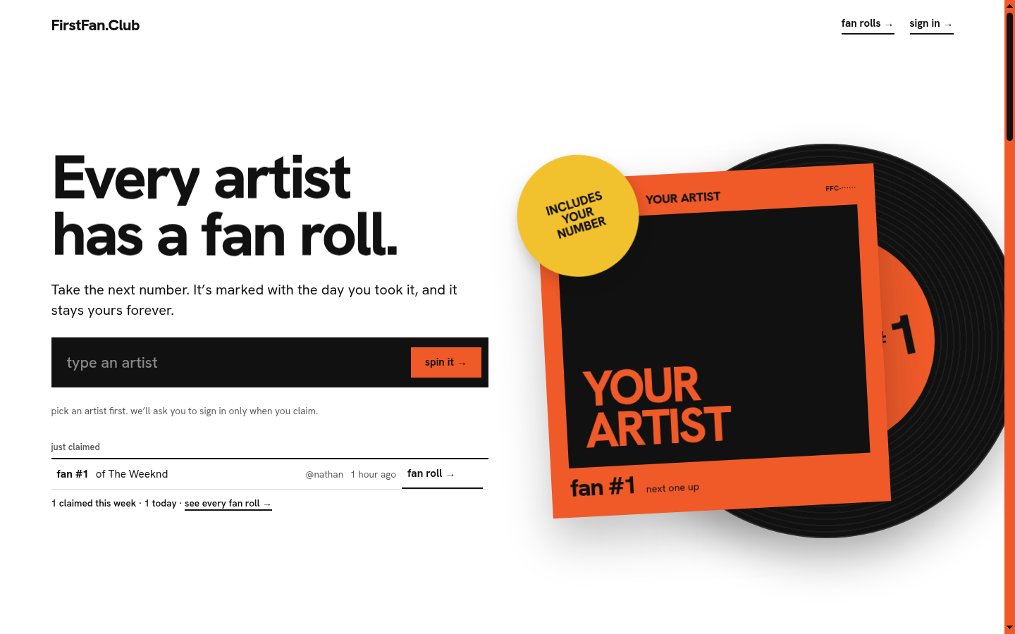 firstfan.club homepage